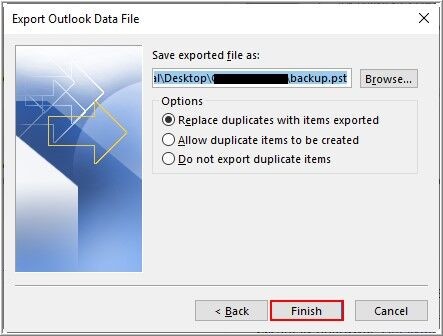 5_Select 'Allow duplicate items to be created' from the options and then click on Finish.